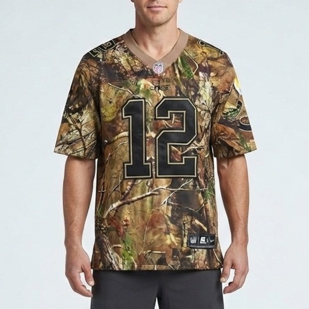 Nike NFL Indianapolis Colts Andrew Luck 12 Camo Jersey ON FIELD Mens 40 Realtree